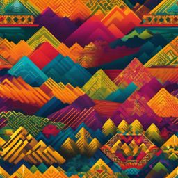 Desktop Backgrounds - Machu Picchu Landscape in Peru wallpaper splash art, vibrant colors, intricate patterns