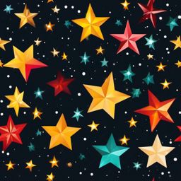 Christmas star shining brightly clipart  simple, 2d flat