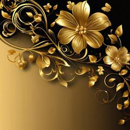 Gold Background Wallpaper - background flower gold  