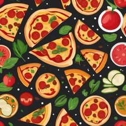 Pizza sticker, Delicious , sticker vector art, minimalist design