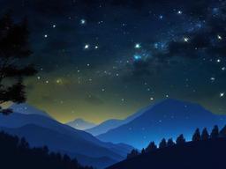 Starry Night Animated Wallpaper  ,desktop background wallpaper