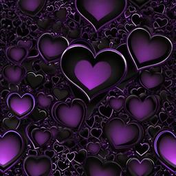 Heart Background Wallpaper - black and purple heart wallpaper  