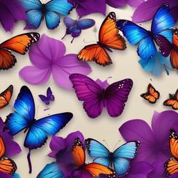 Butterfly Background Wallpaper - background purple butterfly  