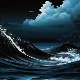 Ocean Background Wallpaper - black ocean background  