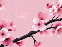 Light Pink Background - Cherry Blossom Delight in Tokyo's Ueno Park  wallpaper style, intricate details, patterns, splash art, light colors