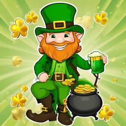 St. Patrick's clipart - leprechaun with a pot of gold  clipart