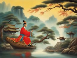 folktale ji gong - the chinese folk hero known for his unconventional and often humorous actions. 