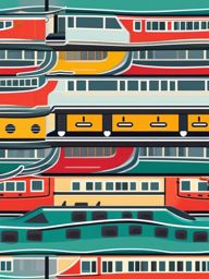 Canal Barge Sticker - Slow river journey, ,vector color sticker art,minimal