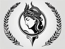 Simple Greek Mythology Tattoos - Opt for a minimalist approach with simple Greek mythology tattoos, focusing on essential elements that carry profound meaning.  simple color tattoo design,white background