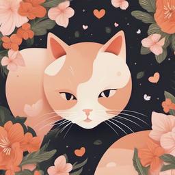 Cat Background Wallpaper - cat wallpaper aesthetic  