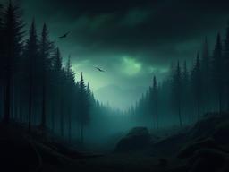 Scary Forest Background  ,desktop background wallpaper