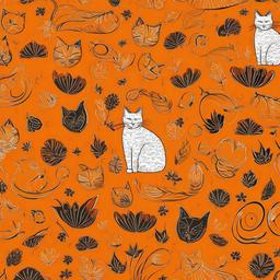 Orange Background Wallpaper - orange cat wallpaper  