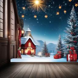 Christmas Background Wallpaper - north pole photo backdrop  