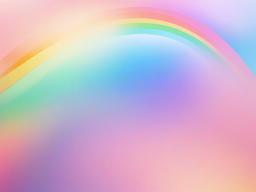 Pastel Rainbow Transparent Background  