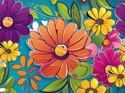 Flower Background Wallpaper - cartoon flower background  