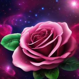 Galaxy Background Wallpaper - galaxy rose background  