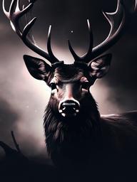 Dark Deer Wallpaper  ,mobile iphone background wallpaper