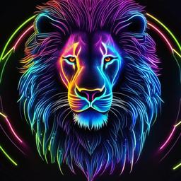 Neon Background Wallpaper - neon lion wallpaper  