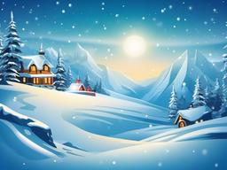 North Pole Christmas Background  