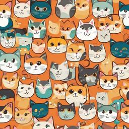 Cat Background Wallpaper - cute cartoon cat background  