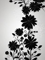 Wallpaper Black Flowers  ,mobile iphone background wallpaper