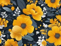 Flower Background Wallpaper - floral yellow background  