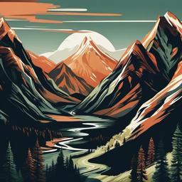 Mountain Background Wallpaper - mountain illustration wallpaper  