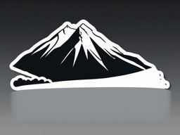 Blaarjfell sticker- Picturesque mountain in Iceland, , sticker vector art, minimalist design