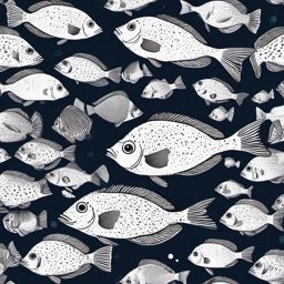 Flounder Clipart - Flounder camouflaged on the ocean floor , minimal, 2d