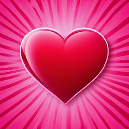 Heart Background Wallpaper - red heart with pink background  