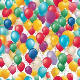 Congrats clipart - balloons released with congratulations written on them  color,minimalist,vector clipart