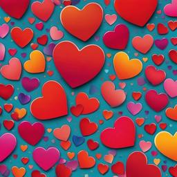 Heart Background Wallpaper - colored heart background  