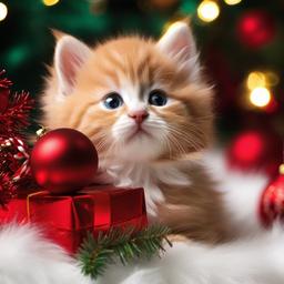 Cat Background Wallpaper - christmas kitten wallpapers backgrounds  