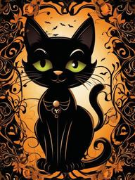 Halloween Background Wallpaper - black cat halloween wallpaper  