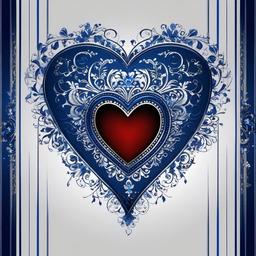 Heart Background Wallpaper - dark blue heart wallpaper  