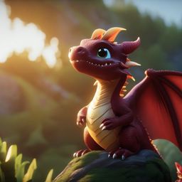 cute dragon 4k cinematic
