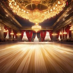 Royal ballroom dance floor. anime, wallpaper, background, anime key visual, japanese manga