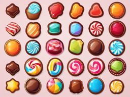 Candy Sticker - Wrapped candy for sugary delights, ,vector color sticker art,minimal