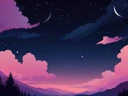 Night Sky Background Aesthetic  ,desktop background wallpaper