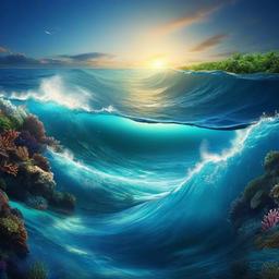 Ocean Background Wallpaper - oceanic backgrounds  