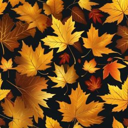 Fall Background - Golden Leaves in an Autumn Forest wallpaper splash art, vibrant colors, intricate patterns