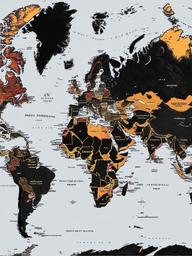 World Map Black Wallpaper  ,desktop background wallpaper