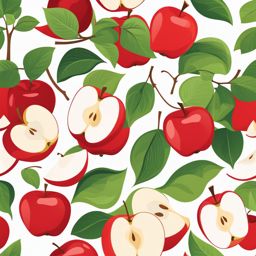 apple clipart - a juicy, red apple. 