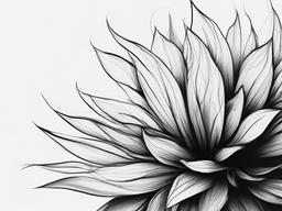 a sketch of a flower  minimal rough scribbles,doodles,black and white