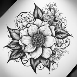 hip tattoo, adding a touch of elegance to the hip area with floral or decorative art. 