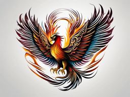 Fenix tattoo, Tattoos featuring the legendary phoenix, often stylized with alternative spelling. , color tattoo designs, white clean background