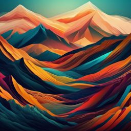 Desktop Backgrounds 4K - Breathtaking 4K Mountain Vista Views wallpaper, abstract art style, patterns, intricate