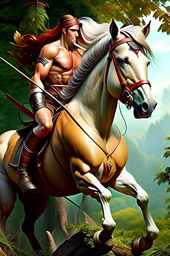 centaur ranger, swift and skilled archers, with the lower body of a horse. 