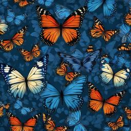 Butterfly Background Wallpaper - background blue butterfly  