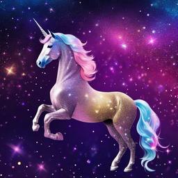 Glitter background - galaxy background unicorn  